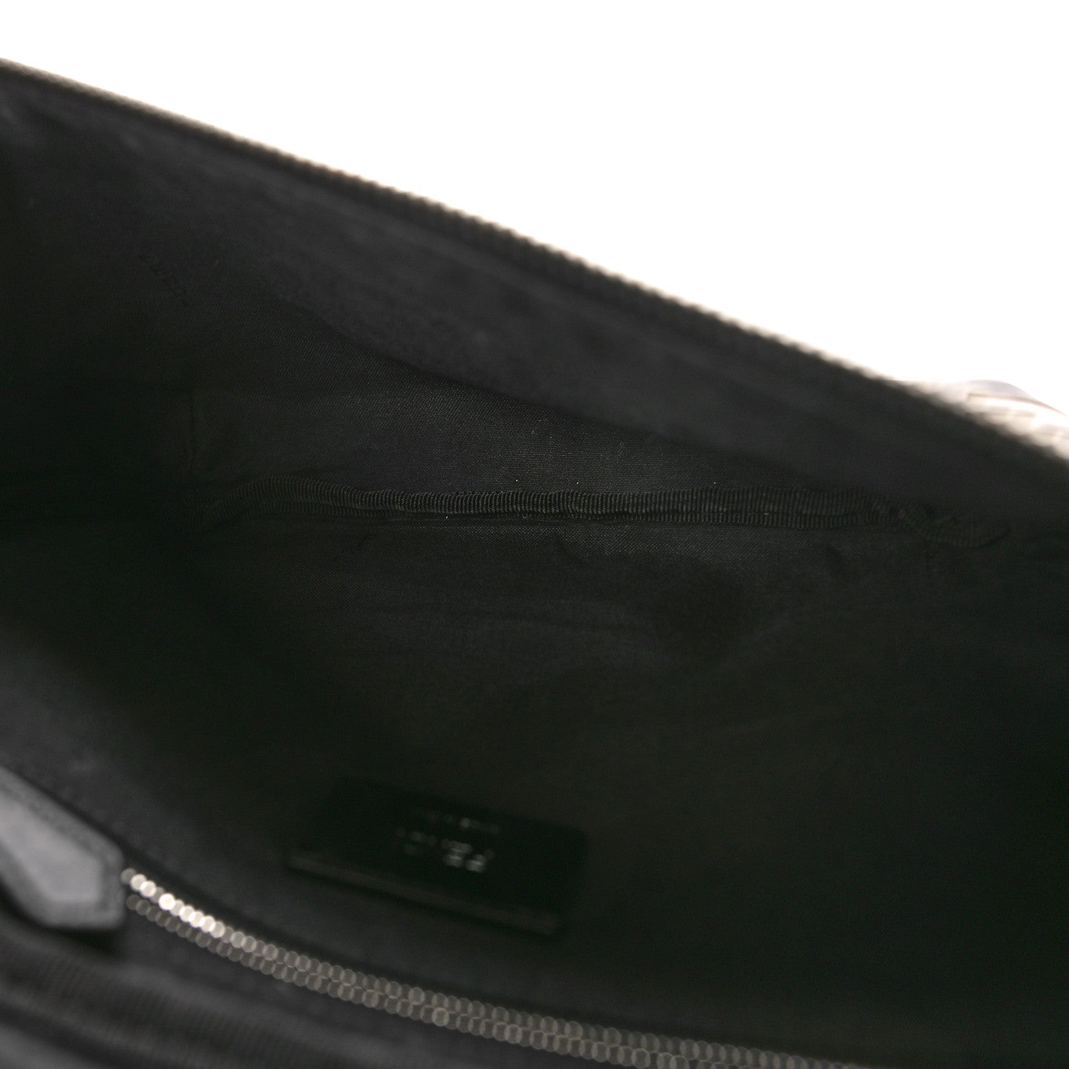 Fendi Vitello Century Bi-Color FF 1974 Embossed Belt Bag Maya Black 5 of 10