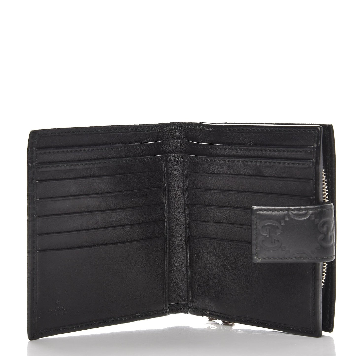 Guccissima Twins French Wallet Black