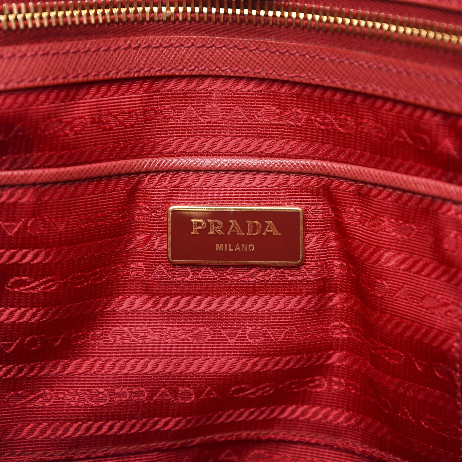Prada Saffiano Lux Large Tote Fuoco 6 of 14