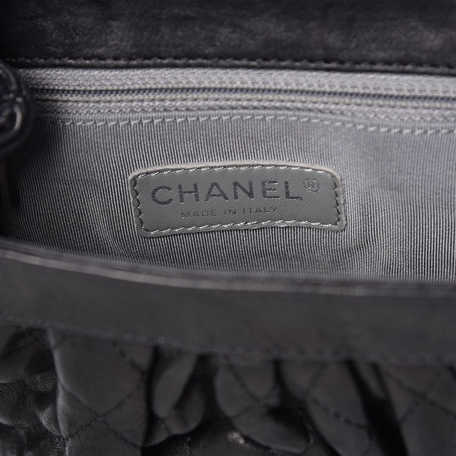Chanel Washed Lambskin Quilted Mini Chain Around Flap Black 6 of 12
