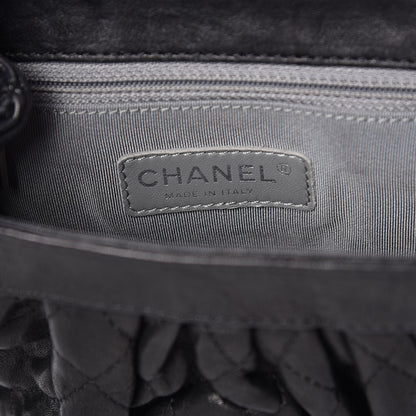 Chanel Washed Lambskin Quilted Mini Chain Around Flap Black 6 of 12