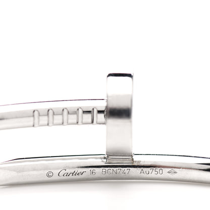 Cartier 18K White Gold Juste Un Clou Bracelet 16 4 of 5
