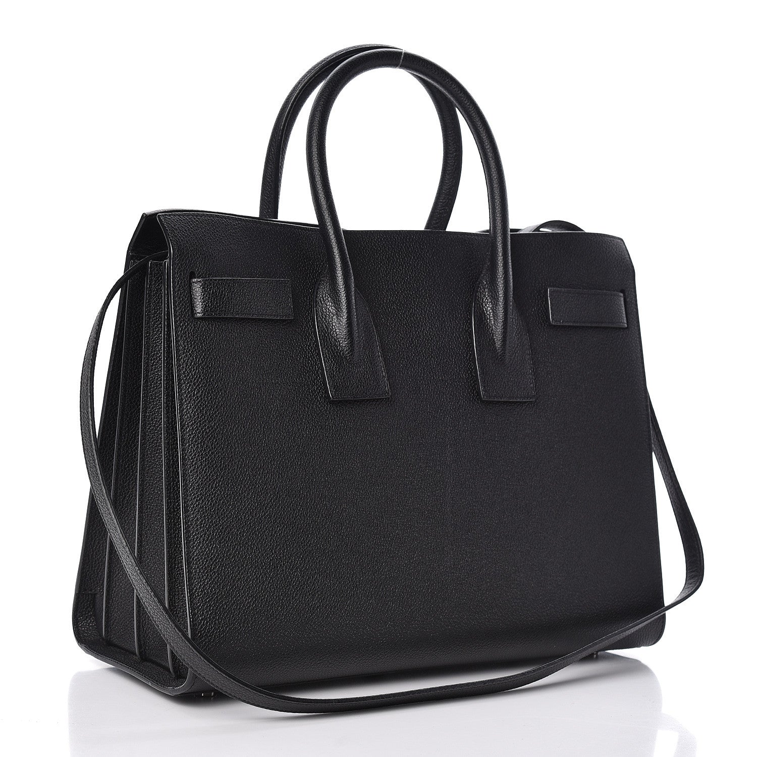 Saint Laurent Grained Calfskin Small Sac De Jour Black 3 of 11