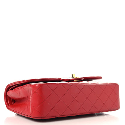 Chanel Lambskin Quilted Medium Double Flap Red 3 of 10