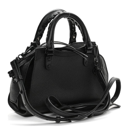 Balenciaga Grained Calfskin Neo Classic Black Hardware Mini City Black 4 of 20