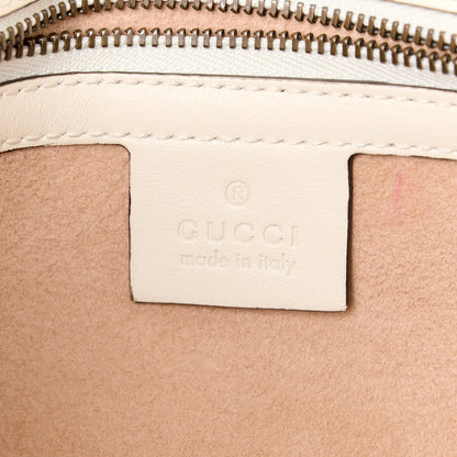 Gucci Calfskin Matelasse Small GG Marmont Shoulder Bag White 6 of 11