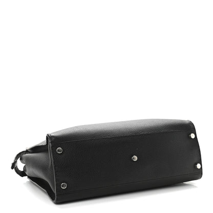 Fendi Cuoio Romano Selleria Monster Eyes Inlay Large Mens Peekaboo Iconic Essential Satchel Black Sunflower 5 of 13
