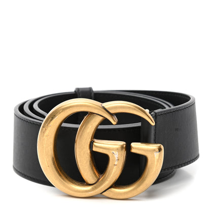 Gucci Calfskin Double G 40mm Belt 75 30 Black 1 of 5