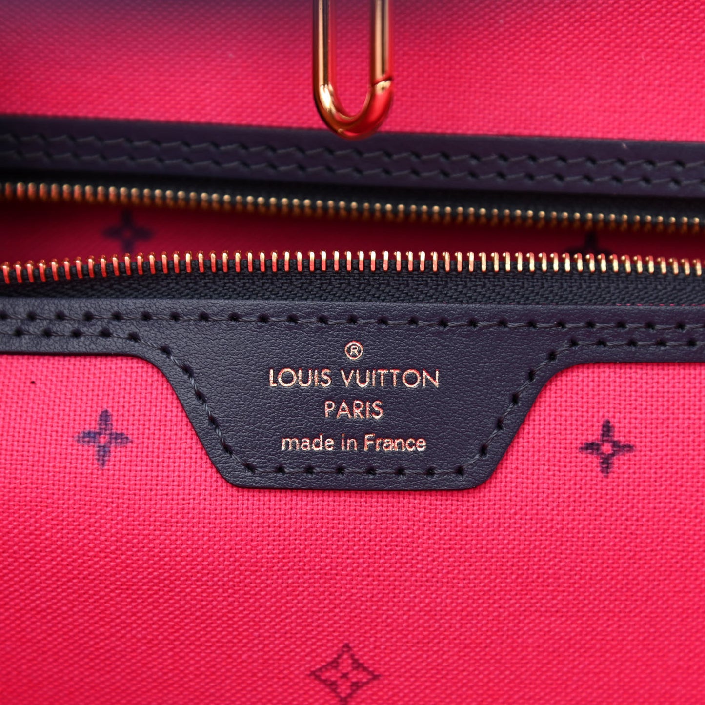 Monogram Giant Spring In The City Neverfull MM Midnight Fuchsia