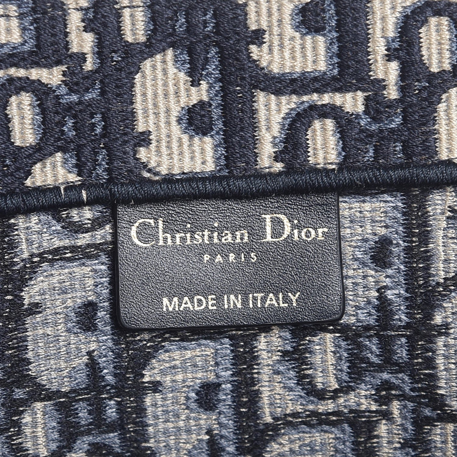 Christian Dior Oblique Book Tote Blue Multicolor 6 of 7