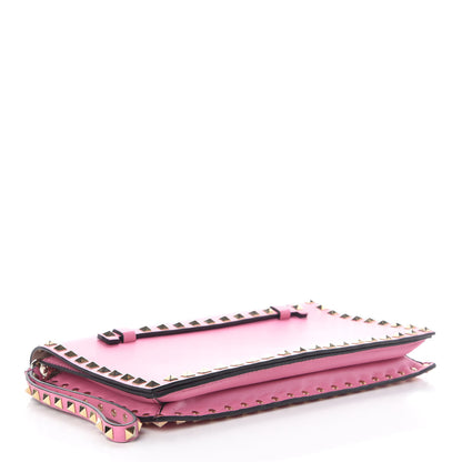 Valentino Garavani Nappa Rockstud Wristlet Clutch Ninphea 4 of 9