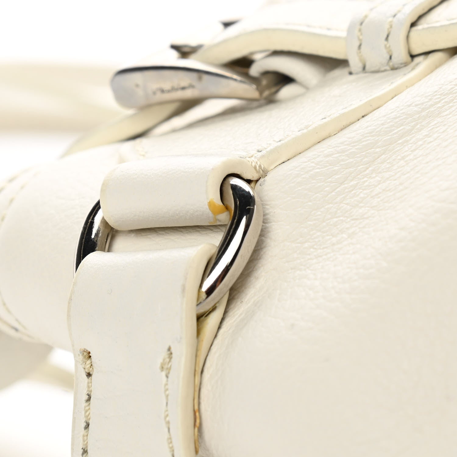 Prada Vitello Daino Shoulder Bag White 13 of 13