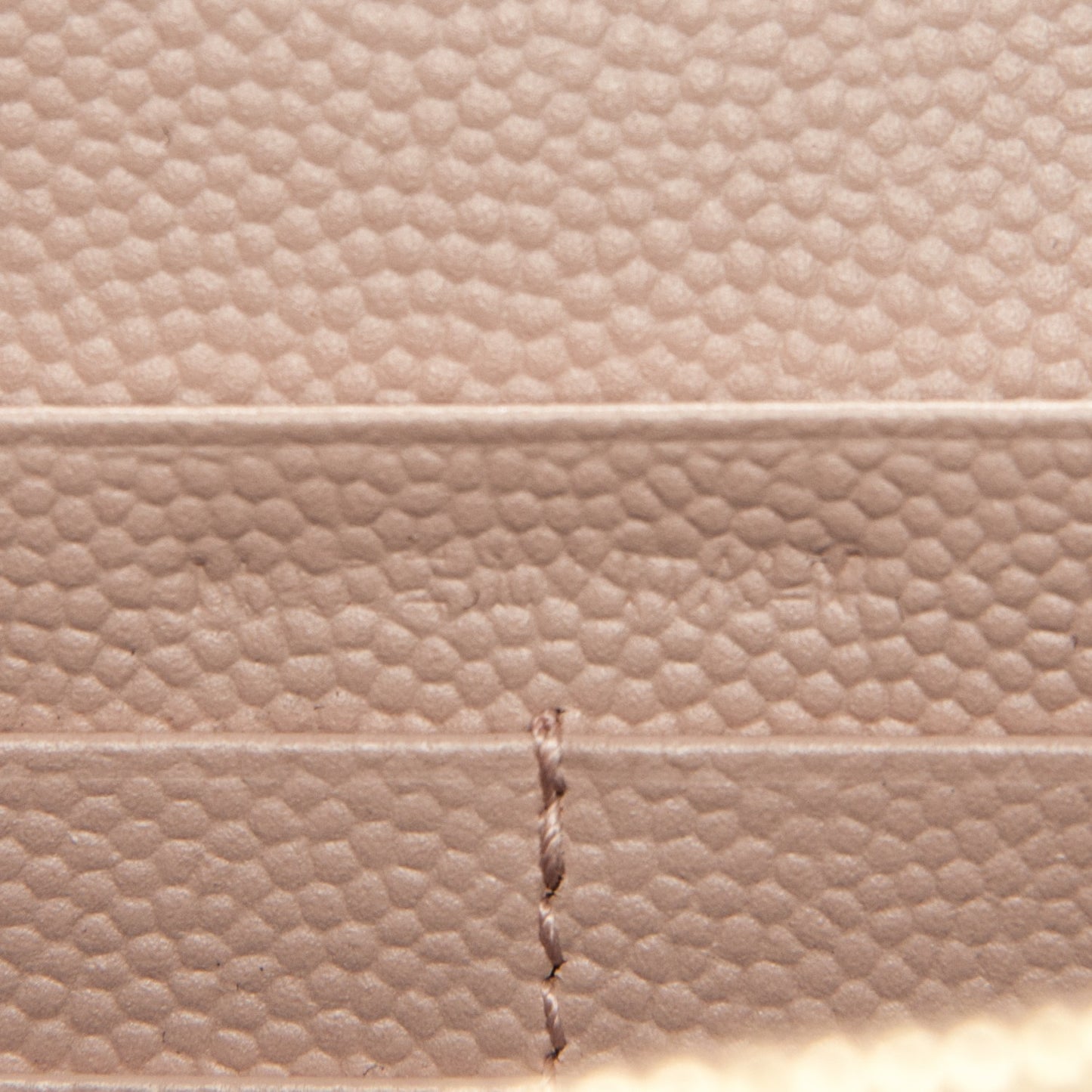 Grain De Poudre Matelasse Chevron Monogram Chain Wallet Pale Pink