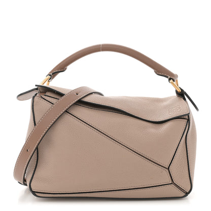 Loewe Grained Calfskin Small Puzzle Bag Sand Mink 1 of 15