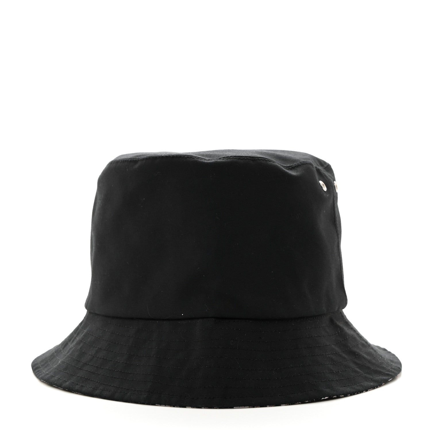 Christian Dior CHRISTIAN DIOR Polyester Cotton Oblique Teddy-D Brim Bucket Hat 58 Black 6 of 8