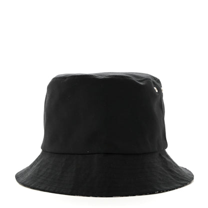 Christian Dior CHRISTIAN DIOR Polyester Cotton Oblique Teddy-D Brim Bucket Hat 58 Black 6 of 8