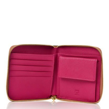 MCM Visetos Rabbit Zip Around Wallet Cognac 5 of 7