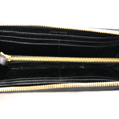 Miu Miu Matelasse Zip Around Wallet Black 5 of 7