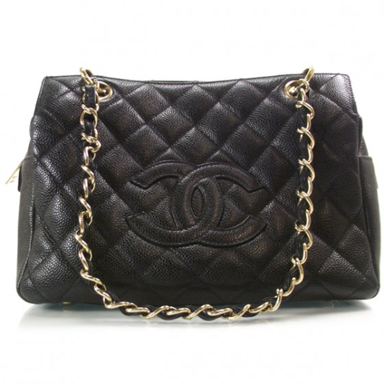 Chanel Caviar Timeless Classic Shopping Tote Black 1 of 11