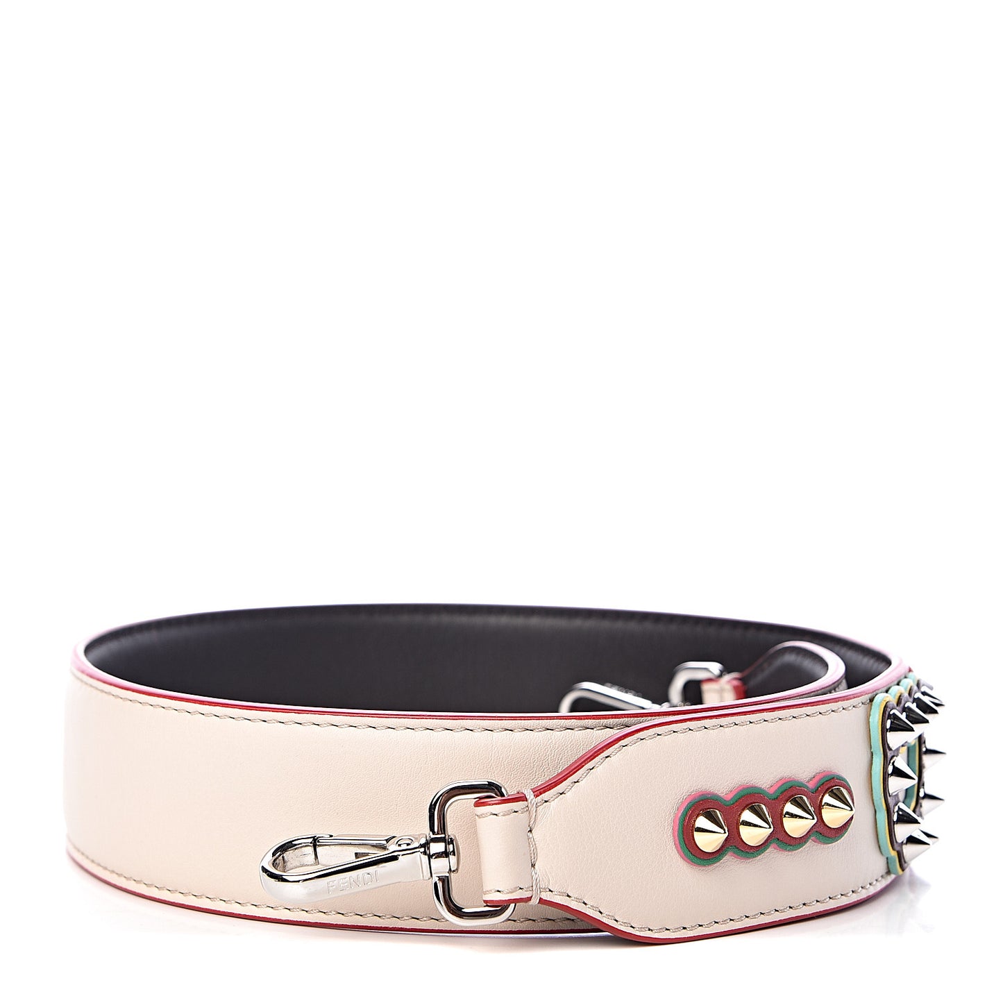 Vitello Dolce Fun Fair Metal Studded Strap You Camelia Multicolor