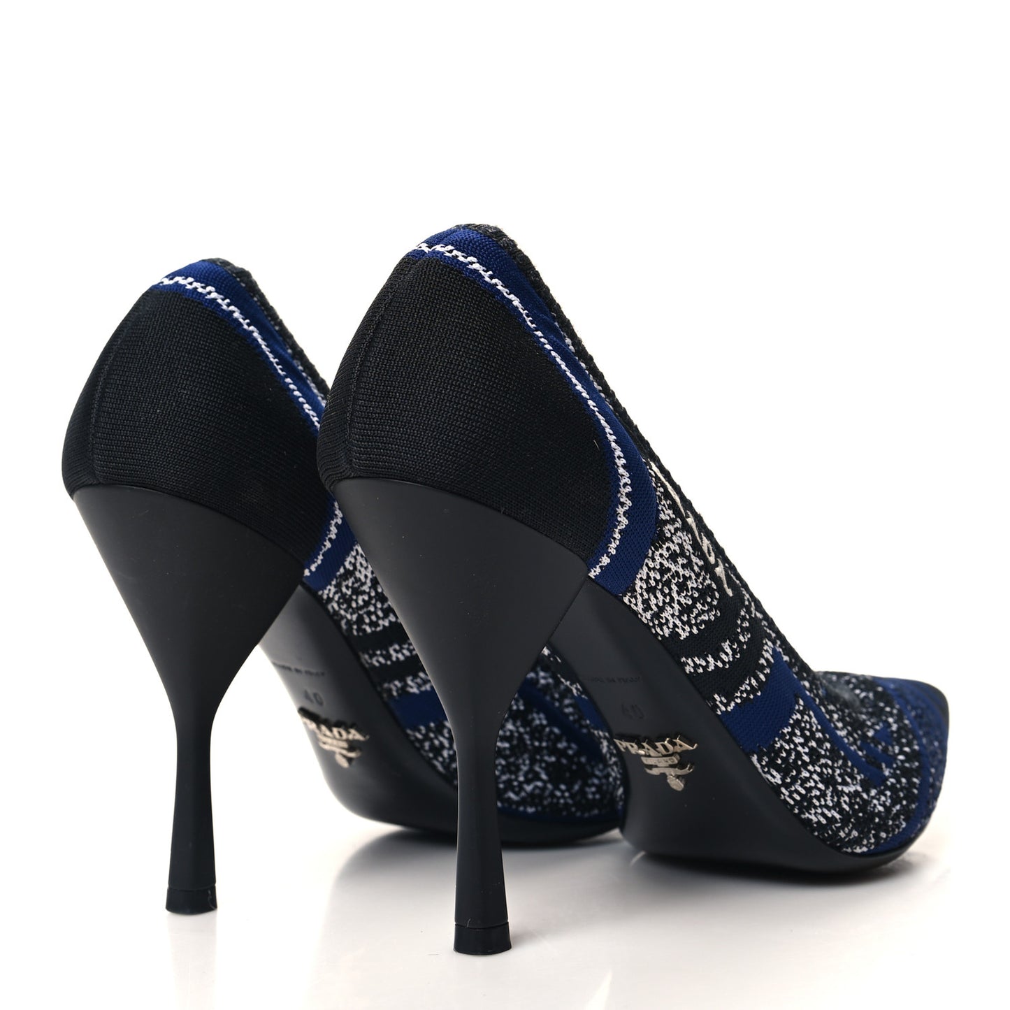 Knit Pumps 40 Indaco Black