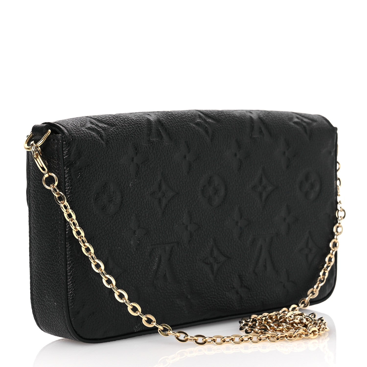 Louis Vuitton Empreinte Pochette Felicie Chain Wallet Black 4 of 19