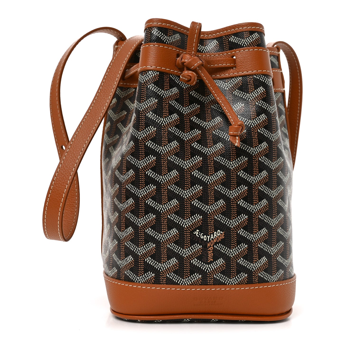 Goyardine Petit Flot Bucket Bag PM Black Gold