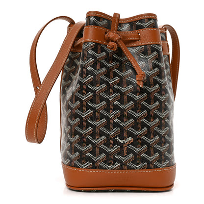 Goyard Goyardine Petit Flot Bucket Bag PM Black Gold 1 of 9