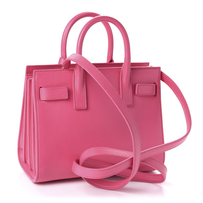 Saint Laurent Calfskin Nano Sac De Jour Lipstick Fuchsia 4 of 10