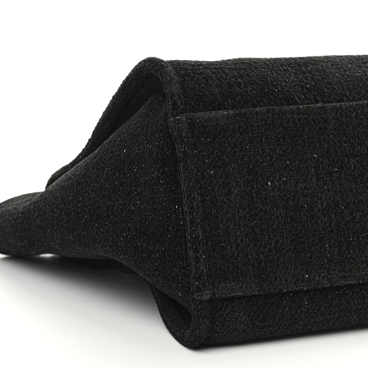 Lurex Boucle Medium Deauville Tote Black