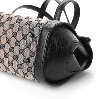 Gucci Monogram Bamboo Bullet Handbag Black 7 of 13