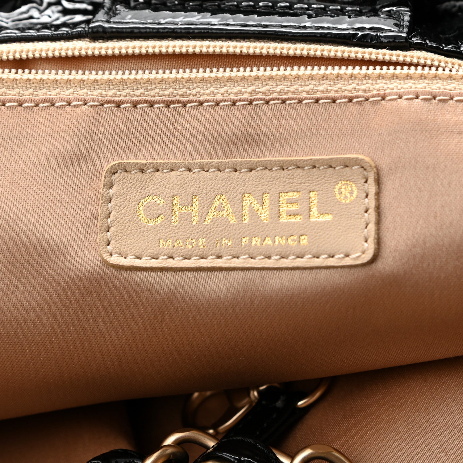 Chanel Vinyl XL Rock and Chain Flap Black 6 of 10