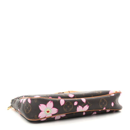 Louis Vuitton Monogram Cherry Blossom Pochette Accessories Brown 4 of 9