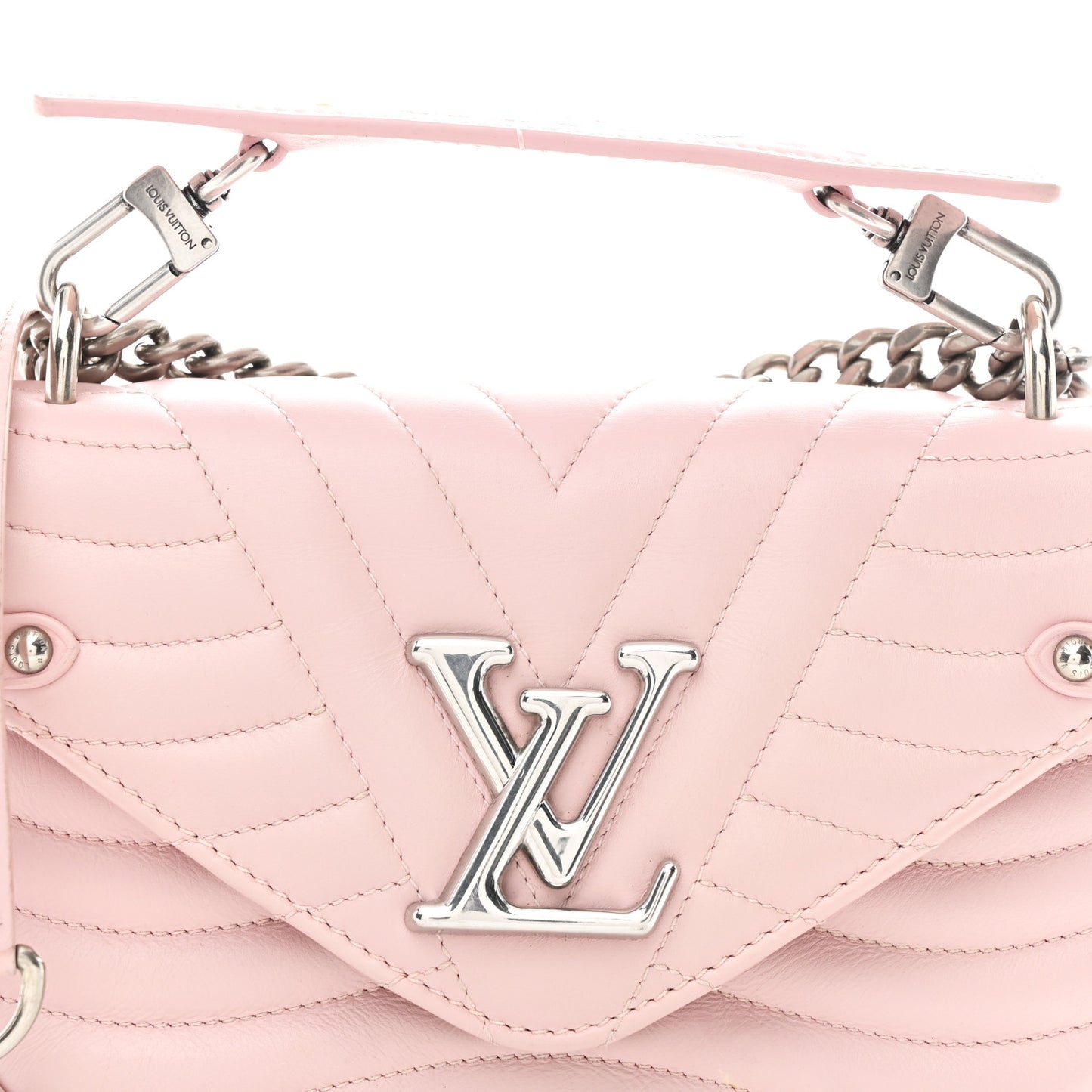 Calfskin New Wave Chain PM Smoothie Pink