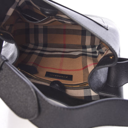 Burberry Grainy Calfskin Small Elmstone Hobo Black 5 of 13