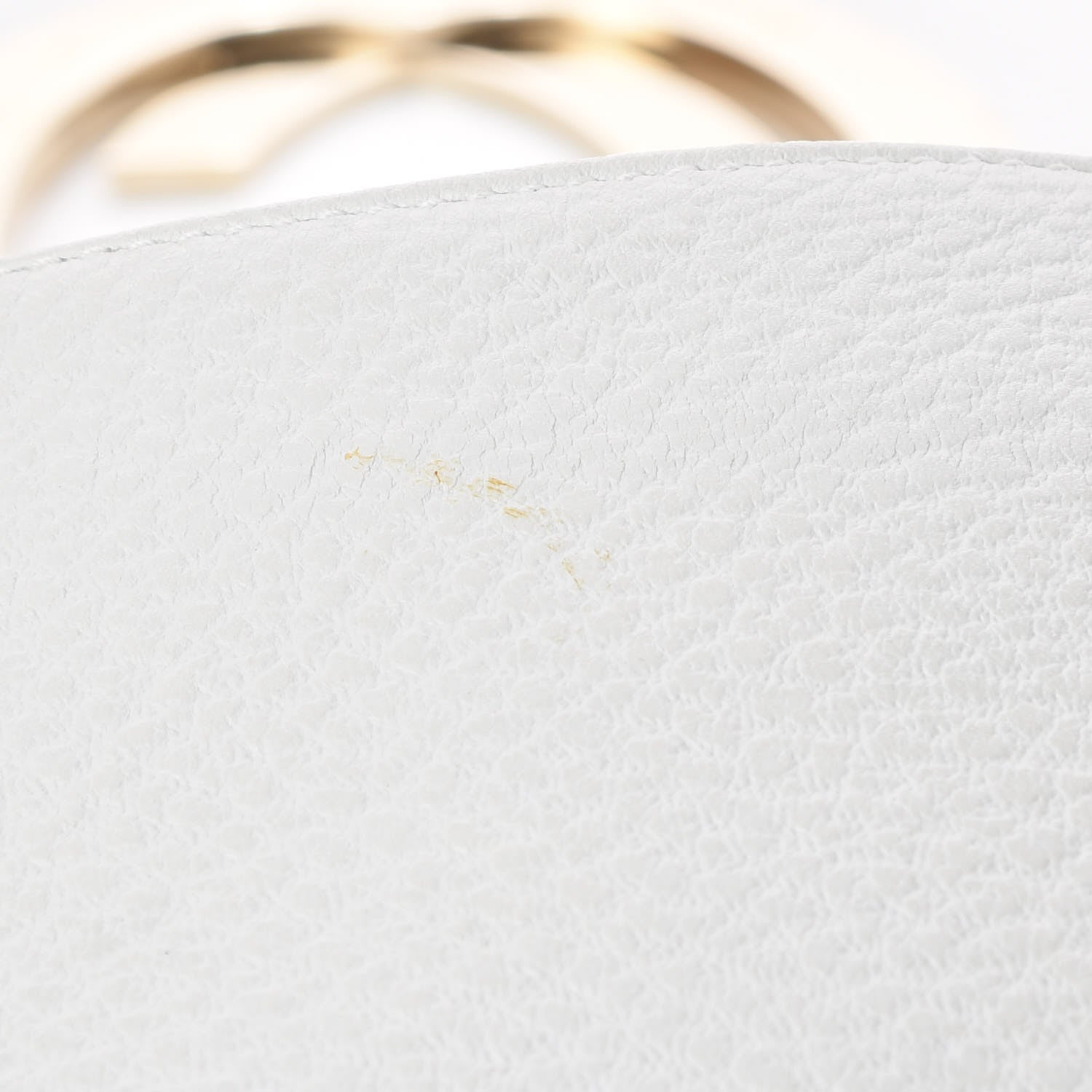 Gucci Pebbled Calfskin Web Blondie Flap White 16 of 23
