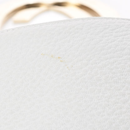 Gucci Pebbled Calfskin Web Blondie Flap White 16 of 23