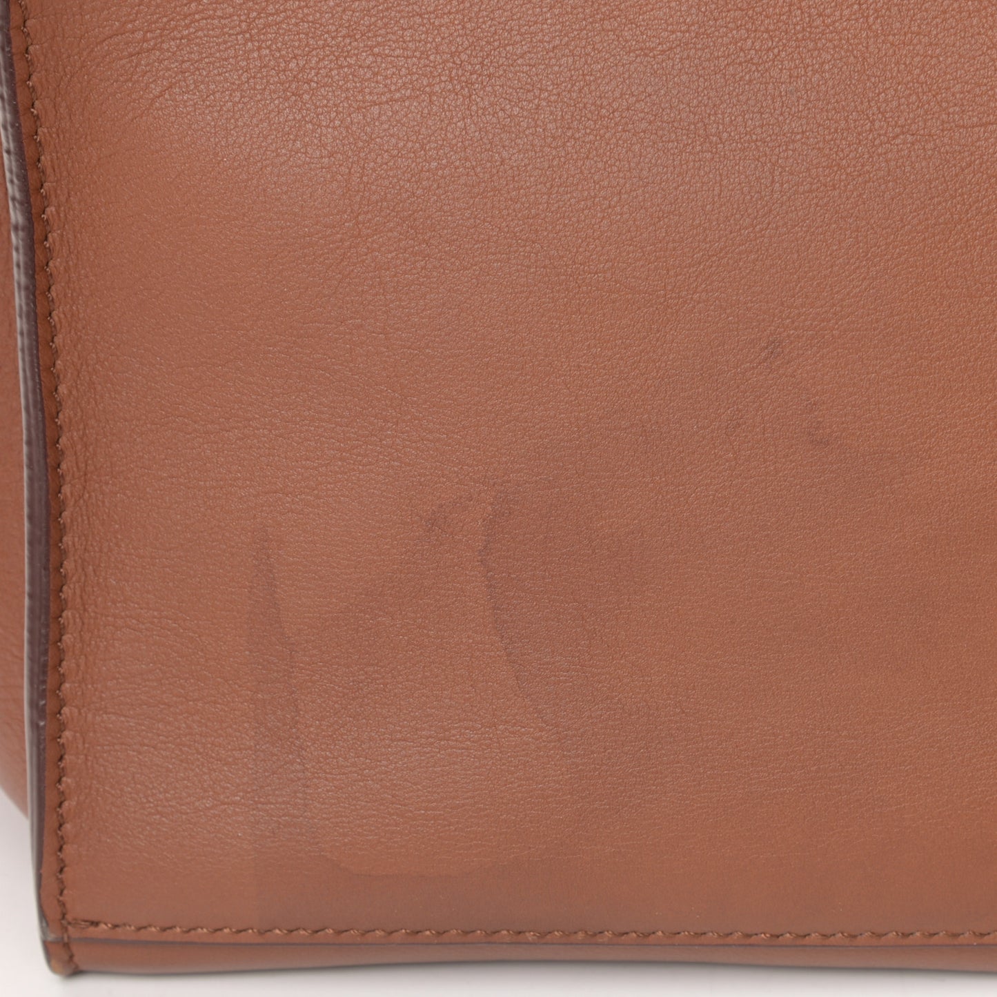 Smooth Calfskin Small Long Strap Big Bag Tan