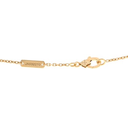 Van Cleef & Arpels 18K Yellow Gold Carnelian Vintage Alhambra Pendant Necklace 4 of 6