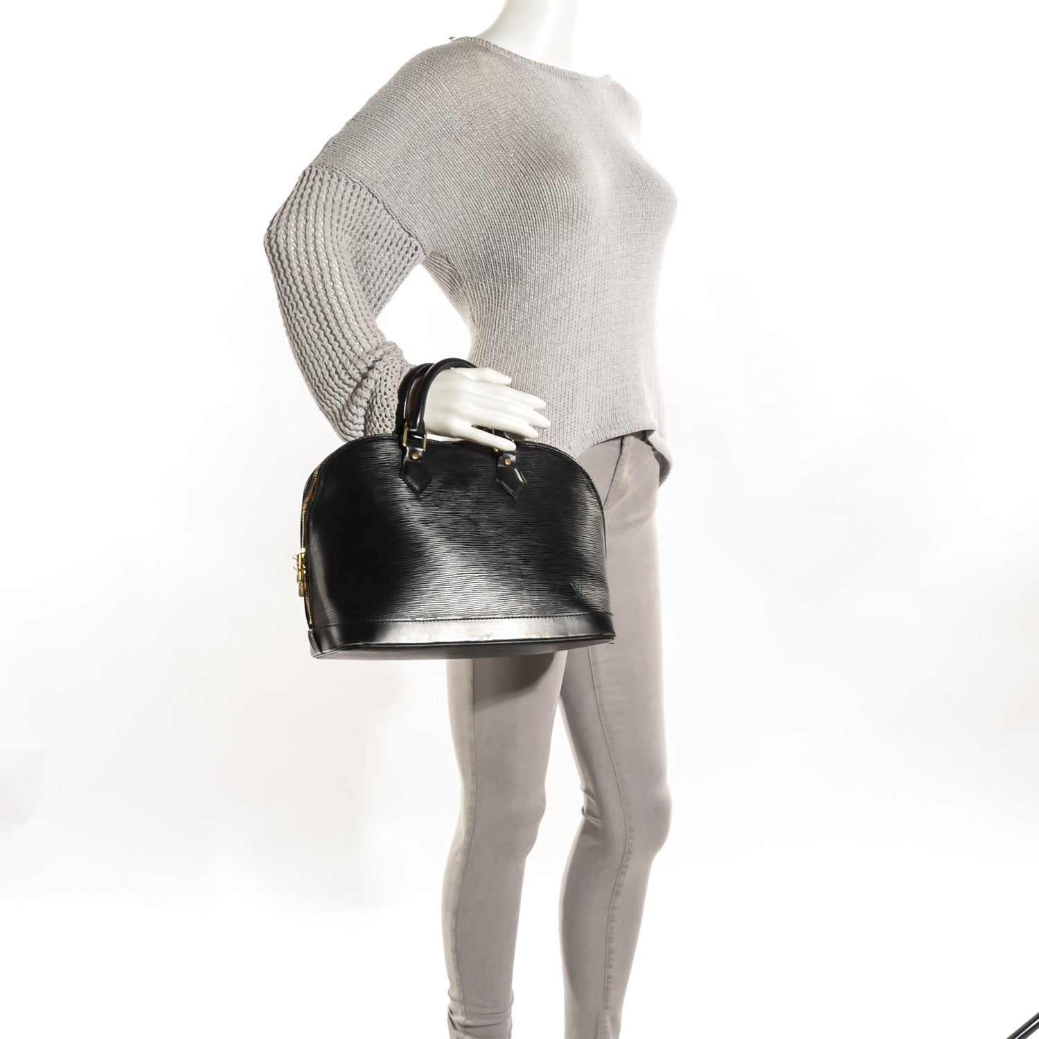Louis Vuitton Epi Alma PM Black 2 of 7