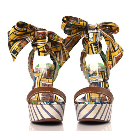 Christian Louboutin Crepe Satin Du Desert 130 Platform Sandal 37 Version Multicolor 3 of 8