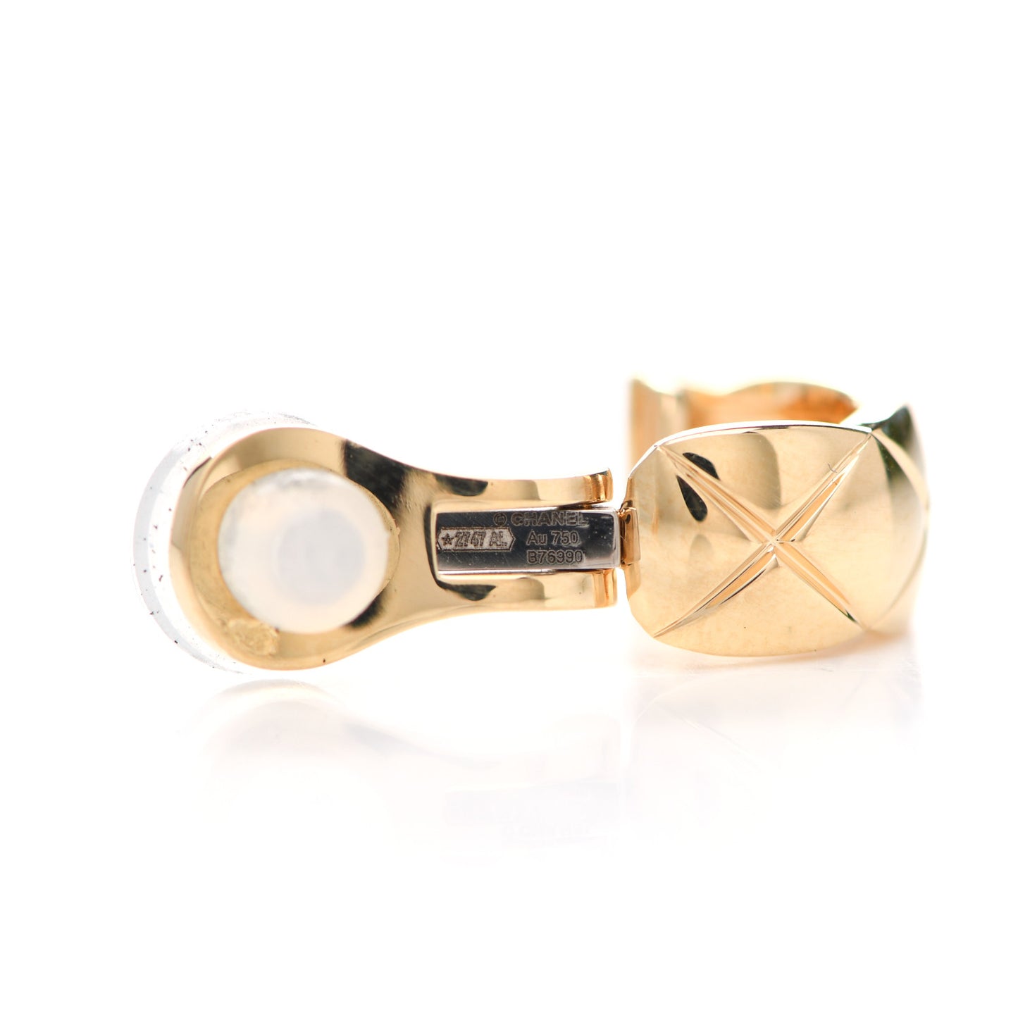 18K Yellow Gold Coco Crush Clip-On Earrings