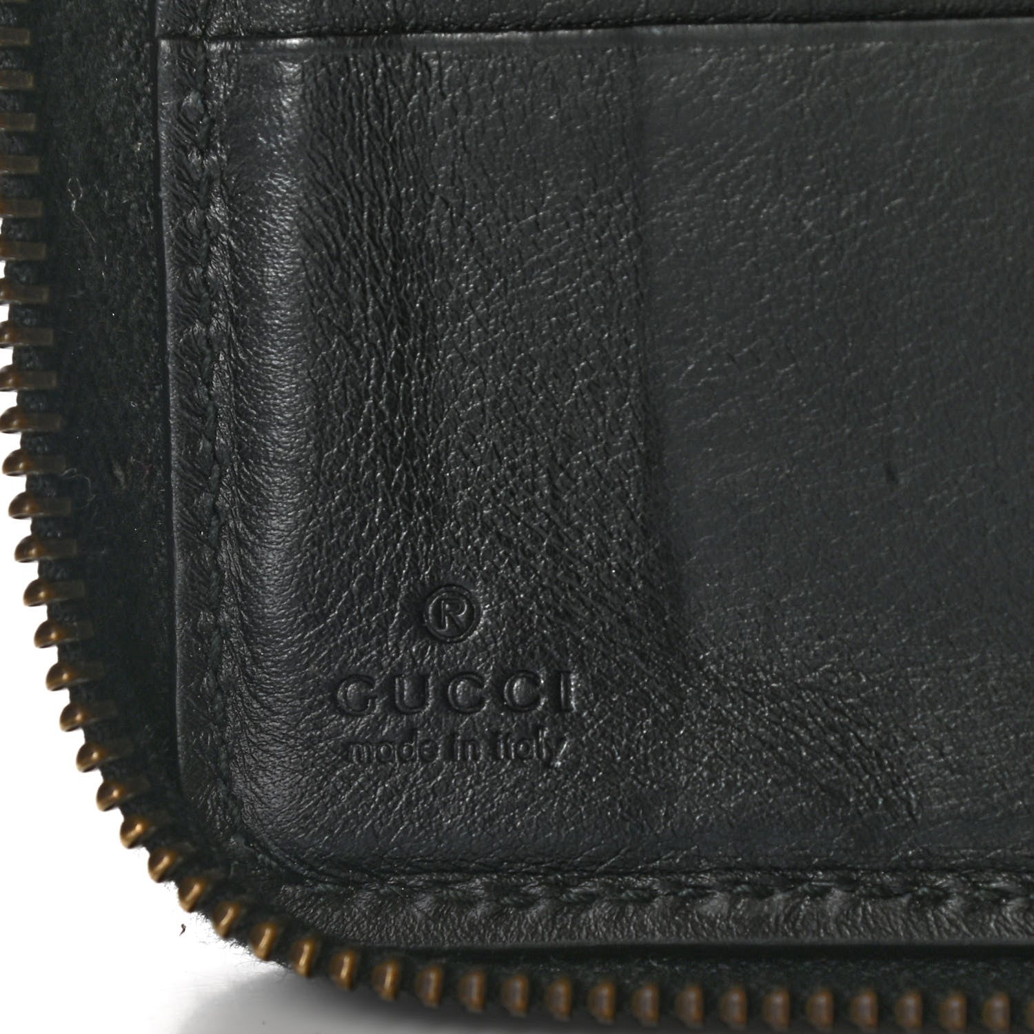 Gucci Calfskin Matelasse GG Marmont Zip Around Organizer Wallet Black 6 of 10