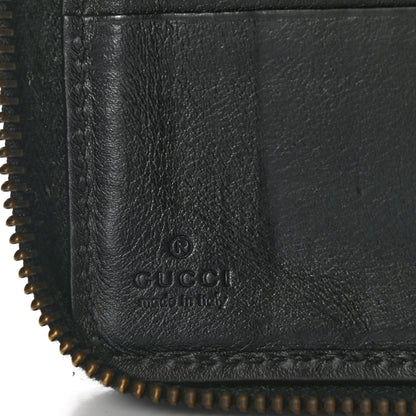 Gucci Calfskin Matelasse GG Marmont Zip Around Organizer Wallet Black 6 of 10