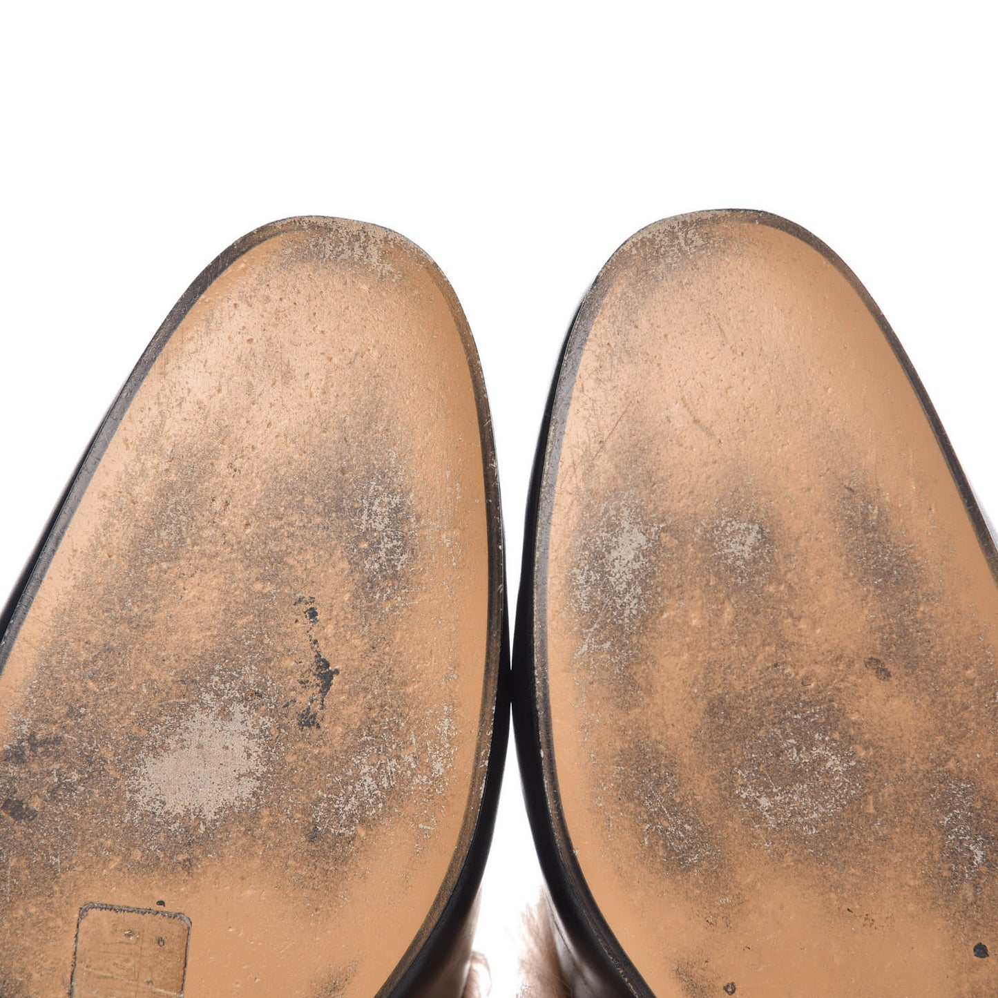 Calfskin Fur Mens Princetown Slippers 7.5 Black