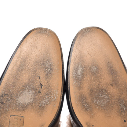 Gucci Calfskin Fur Mens Princetown Slippers 7.5 Black 12 of 14