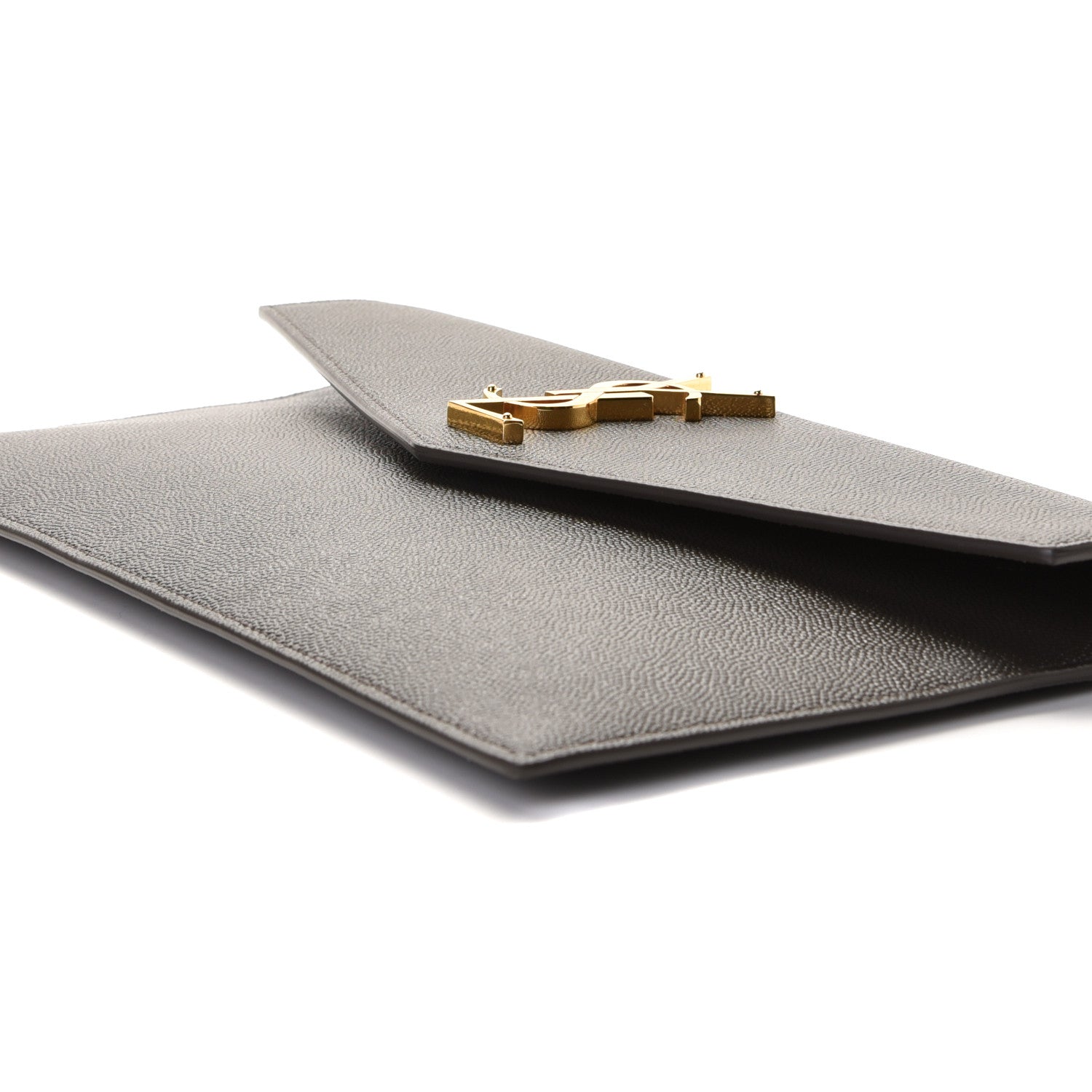 Saint Laurent Grain De Poudre Uptown Pouch Pebble 7 of 7