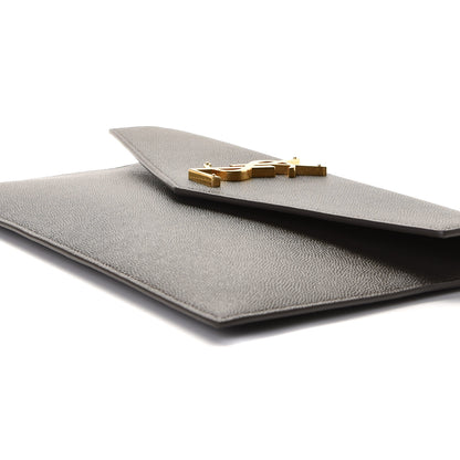 Saint Laurent Grain De Poudre Uptown Pouch Pebble 7 of 7