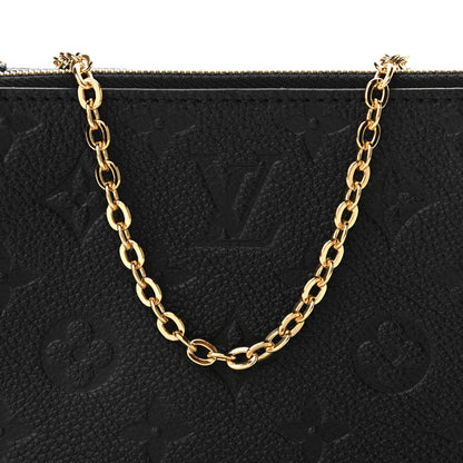 Louis Vuitton Empreinte Double Zip Pochette Black 7 of 9