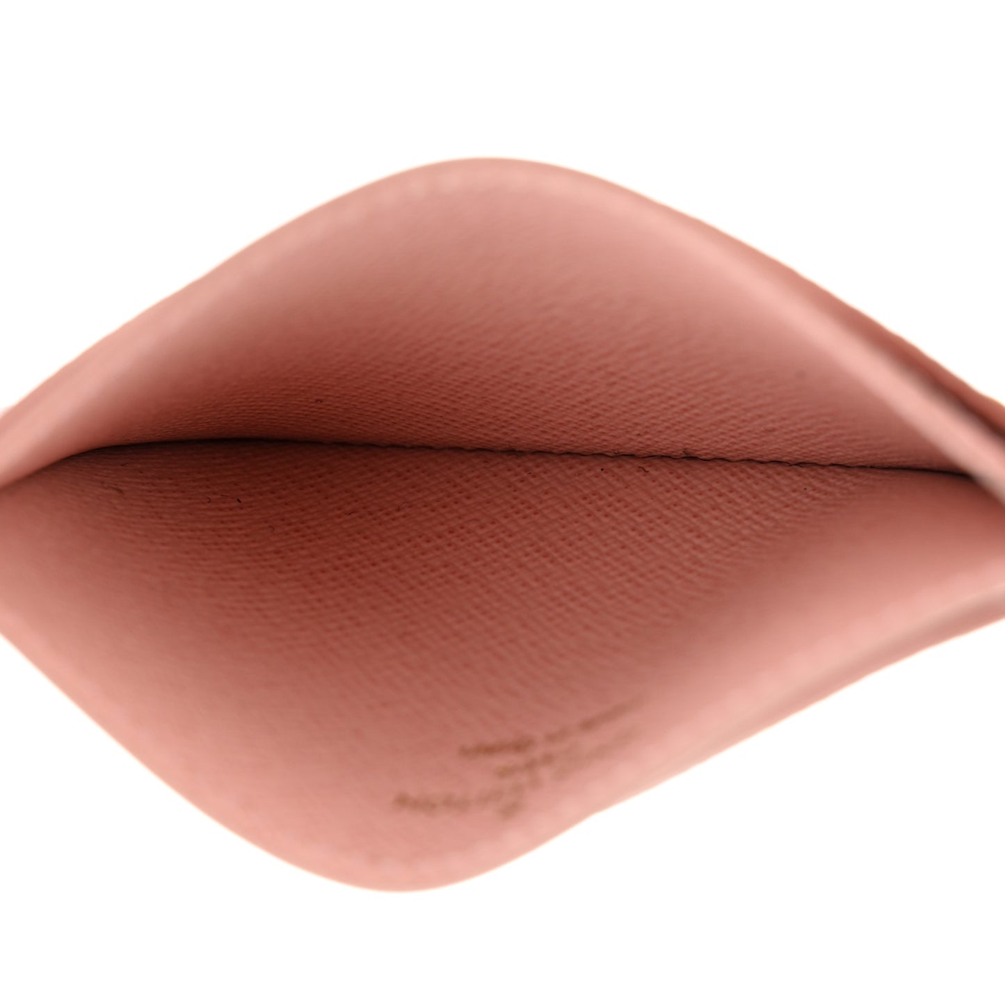 Damier Ebene Studded Card Holder Rose Ballerine